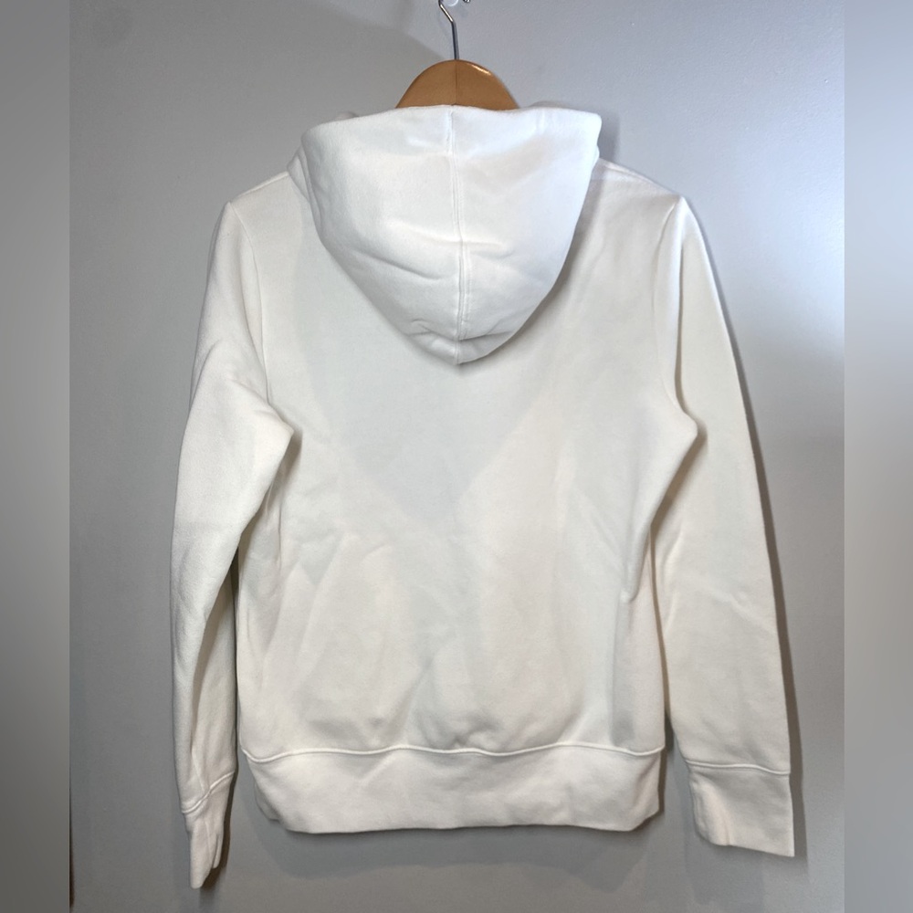 The North Face white and black logo hoodie size M woman’s EUC - Picture 2 of 15
